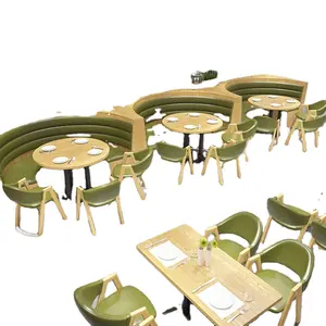 مقاعد كشك شبه دائرية لمطعم شاي وحليب وغرفة قهوة حديثة من Youtai رخيصة السعر لعام 2024