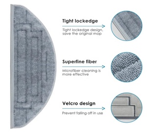 Robot Vacuum <strong>Mop</strong> Cloth Replacement <strong>Pads</strong> for <strong>Roborock</strong> S8 Pro Ultra Reusable Hard Floor - Product Image 2
