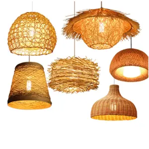 Lampe suspendue en rotin fait à la main, nouvelle tendance, en bambou, pour la maison, l'intérieur ou l'hôtel