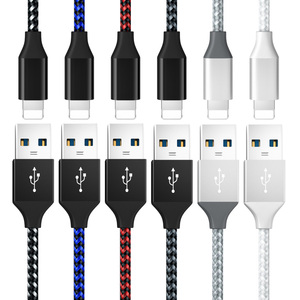 <span class=keywords><strong>Cable</strong></span> de Datos USB a 8 Pines con Trenzado de Nailon y Carga Rápida 3A para iPhone con Conductor de Cobre Puro, Novedad 2026 - Product Image 1