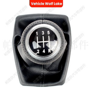 หัวเกียร์รถยนต์ Pareo แบบ 5 สปีด หุ้มหนัง พร้อมฝาครอบกันฝุ่น สำหรับรถยนต์ Volkswagen Audi A4 B6 ปี 2002-2009 - Product Image 2