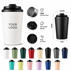 Productos Populares: Vaso Térmico de Acero Inoxidable con Pajita, Taza de Café Antiderrames - Product Image 1