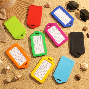 Étiquette de bagage personnalisée en PVC souple, impression sur mesure avec lettres, pour souvenirs, vente en gros - Product Image 1