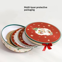 Ensemble de vaisselle en céramique vintage de Noël, bol, assiette, tasse, théière, boîte cadeau, cadeau de fête
