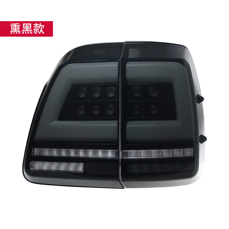 Led blackened tail light assembly (one set)