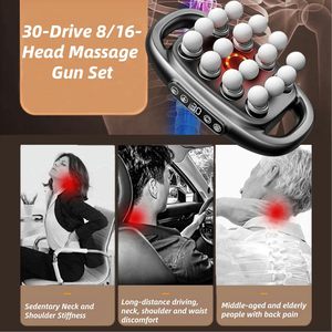 Pistola de Masaje Profesional de 8 Cabezales para Relajación Muscular, Motor sin Escobillas Recargable para Alivio del Dolor Cervical, Herramienta con Calor y Capacidad de 49 kg - Product Image 4