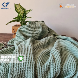 <span class=keywords><strong>Tissu</strong></span> en coton <span class=keywords><strong>lin</strong></span> gaufré bio écologique personnalisé, épais, pour robe de bébé, couverture, filles, garçons - Product Image 1
