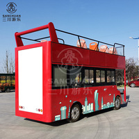 Voiture navette à deux étages Sanchuan Véhicule électrique Bus Visite touristique