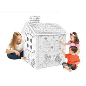 Xóa Được <span class=keywords><strong>3D</strong></span> DIY Doodle giáng sinh Mô hình nhà hoạt động đồ chơi nhà các tông cho trẻ em - Product Image 1