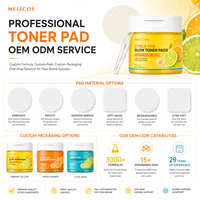 Pads Tonifiants Éclaircissants au Citrus Vita Glow Marque Blanche – Extrait de Citron Vert, Niacinamide, PHA, Acide Hyaluronique – Éclat, Fraîcheur, Lissage – OEM ODM – 70 Pads – B2B