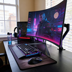 Écran d'ordinateur de bureau OEM à prix avantageux de l'usine Rebekah, écran LCD LED de 24, <span class=keywords><strong>27</strong></span>, 32, 34 <span class=keywords><strong>pouces</strong></span>, moniteurs de jeu incurvés pour ordinateur de bureau - Product Image 6