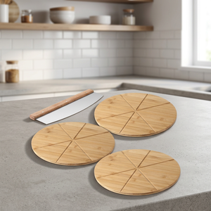 Planche à découper carrée en bambou durable, épaisseur 1,5 cm, passe au lave-vaisselle, durable, également utilisable comme pelle à pizza - Product Image 3