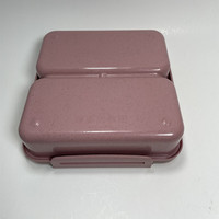 Boîte à lunch en fibre de blé sans BPA, compartiments amovibles pour enfants et adultes, bento 3 compartiments, préservation de la fraîcheur