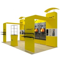 Nouveauté 2020 : Stand d'exposition modulaire Jeroshow en aluminium avec structure en tissu tendu, équipement pour salon professionnel 10x20 pieds