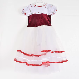 Vestido de Ballet Profesional Romántico de Tul Largo para Niñas, Disfraz de Bailarina con Estampado Luminoso - Product Image 3