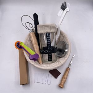 9 inch Vòng sourdough bánh mì giỏ Bát sourdough Starter Kit Bánh Mì Chống Basket Set với bánh mì làm công cụ phụ kiện - Product Image 4