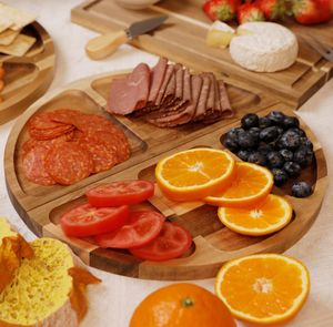 Produits populaires Grand ensemble de planche à charcuterie magnétique Planche à découper en bois d'acacia Fromage et plateau de service pour la maison - Product Image 4