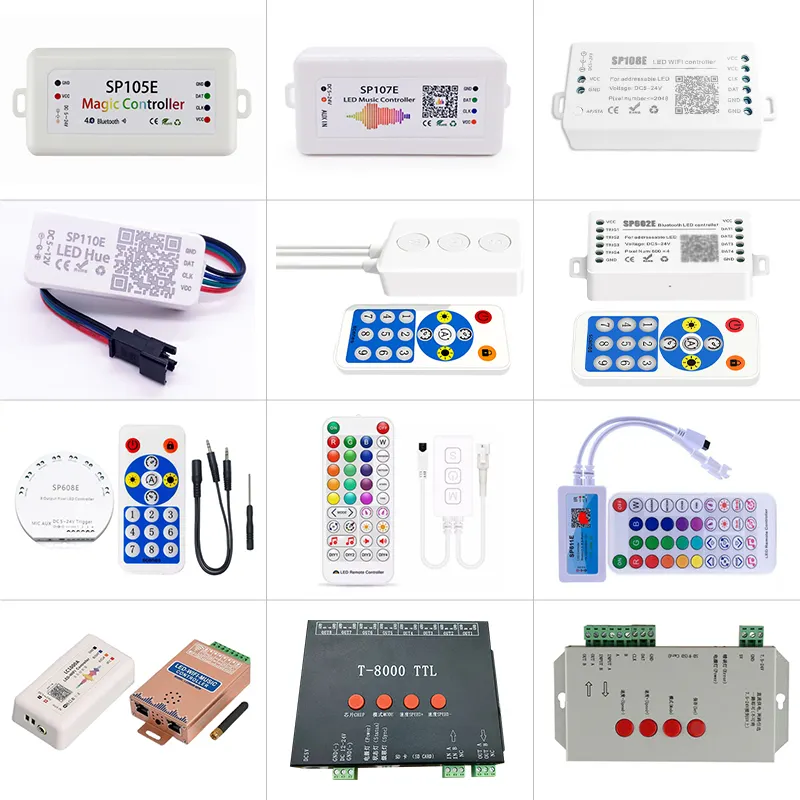 cheap wifi/bluetooth sp110e sp608e sp601e sp602e sp108e sp107e sp105e sp511e sp611e t8000 t1000s rgb rgbw led pixel controller