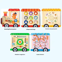 Jeu mural sensoriel Montessori en bois pour enfants, panneau d'apprentissage mural intéressant, jouet éducatif pour enfants