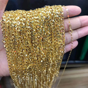 <span class=keywords><strong>Collier</strong></span> Chaîne en <span class=keywords><strong>Or</strong></span> Massif Véritable Pur 18 Carats AU750, Mode Luxe, Accessoires Bijoux Fins, pour Femmes - Product Image 3
