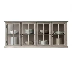 Tủ tự chọn hiện đại với nhiều ngăn lưu trữ cho phòng ăn lưu trữ màu xám thanh lịch - Product Image 4