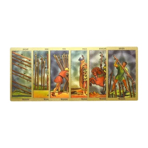 I veggente di <span class=keywords><strong>luce</strong></span> giocano a carte con il bordo d'oro affermazione blu imparando la guida del mazzo Online inglese con tarocchi stampati - Product Image 2