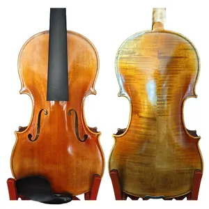 4/4 수제 바이올린 좋은 불꽃 목 강한 톤 학생 바이올린 바이올린 강력한 사운드 무료 바이올린 케이스