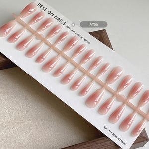 <span class=keywords><strong>Faux</strong></span> <span class=keywords><strong>ongles</strong></span> Newby personnalisés dégradés roses, 30 pièces/rangée, en ABS réutilisables, forme carrée, à presser - Product Image 1