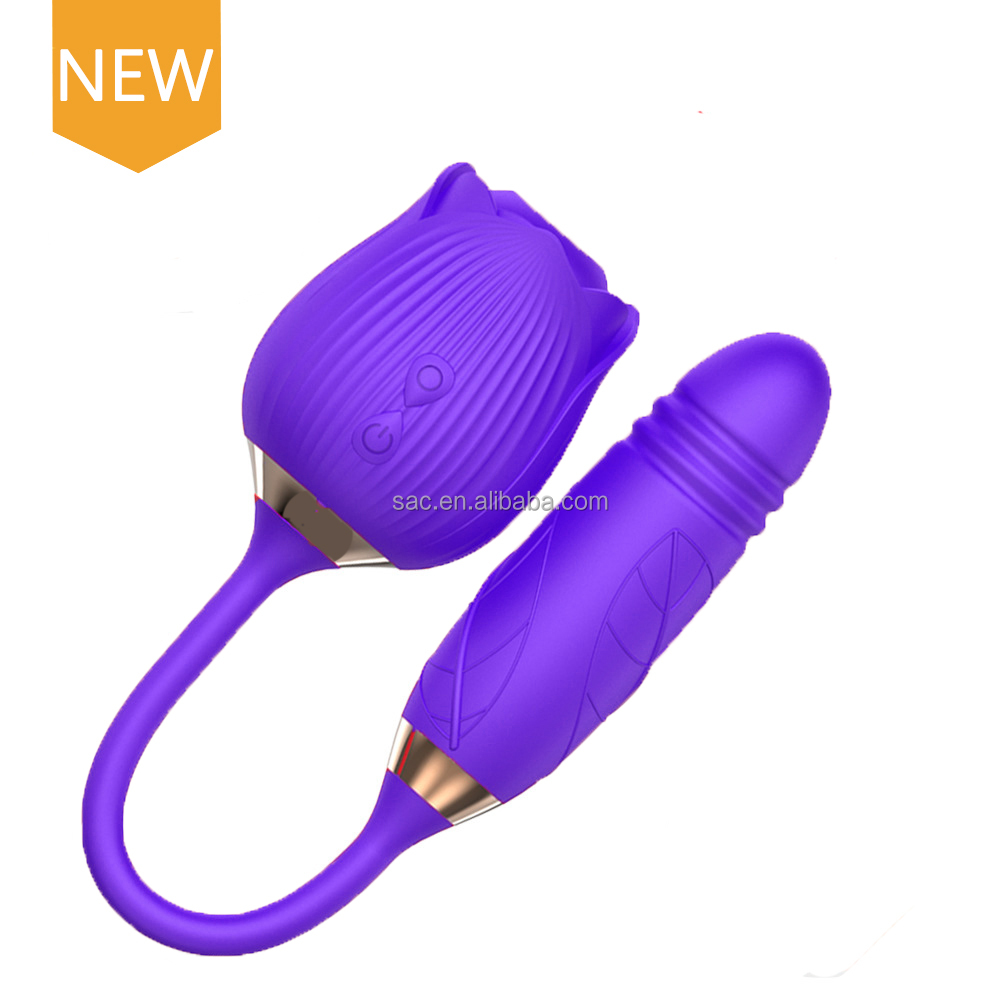52145 Purple rose dildo