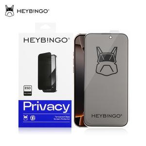 Protector de pantalla de cubierta completa de seda Anti-Peep para iPhone 16 Pro Max <span class=keywords><strong>30</strong></span> grados película protectora de privacidad antiestática Vidrio Templado - Product Image 1