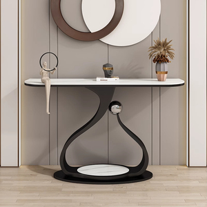 Table <span class=keywords><strong>console</strong></span> de luxe moderne en métal Rock Board pour décor de couloir et <span class=keywords><strong>bureau</strong></span> <span class=keywords><strong>console</strong></span> pour salon chambre villa hôtel - Product Image 2