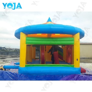 Nuovo Design di Fabbrica: Castello Gonfiabile per Bambini in PVC 0,55mm, Piccola <span class=keywords><strong>Casa</strong></span> Gonfiabile con Tema Circo e Tigre per Bambini - Product Image 3