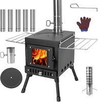 Réchaud de camping au charbon de bois avec fonction fumoir, portable, écologique, en acier laminé à froid, peint à haute température