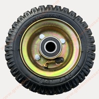 Roue pneumatique en caoutchouc robuste de 6 pouces, pneu et roue en caoutchouc de 6'' pour chariot à main