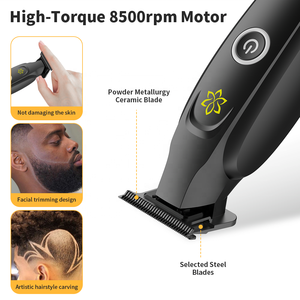 Recortadora de Pelo Eléctrica LILIPRO M12 Profesional para Salón de Barbería con Motor de Alta Velocidad, Cuchilla <span class=keywords><strong>DLC</strong></span>, Inalámbrica y de Cero Espacio - Product Image 3