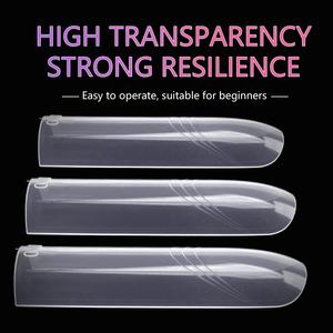 Nouveau design de moule à <span class=keywords><strong>ongles</strong></span> en <span class=keywords><strong>gel</strong></span> avec logo personnalisé et double formes <span class=keywords><strong>faux</strong></span> <span class=keywords><strong>ongles</strong></span> bon marché ensemble d'embouts longs et carrés français - Product Image 4