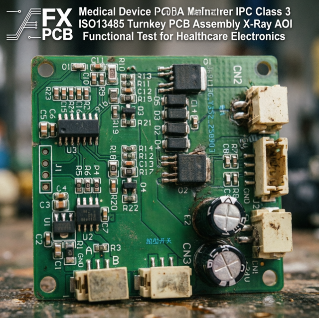 Medical Device PCBA Manufacturer IPC Class 3 ISO13485 Turnkey PCB Assembly X-Ray AOI Functional Test for Healthcare Electronics