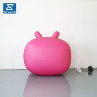 Décoration de fête et d'événement durable en PVC gonflable scellé, modèle de télévision de dessin animé, pour centres commerciaux et festivals