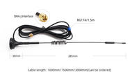 Antenne magnétique 4G LTE à gain élevé 2,4 GHz, antenne WiFi omnidirectionnelle noire à ventouse pour routeur, module sans fil, appareil IoT