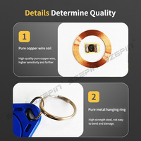 Tarjeta RFID de 125Khz, Impermeable, con Clip para Llaves, Chip sin Contacto, Utilizada para Control de Acceso en Sistemas de Control de Acceso