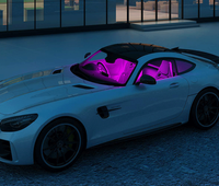 Éclairage d'ambiance LED transfrontalier pour voiture, éclairages de plancher monochromes 1-vers-2 et 1-vers-4, lumières décoratives colorées pour voiture