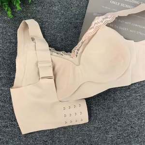 Sujetador de bajo precio para mujer, sujetador de talla grande estampado para niñas, ropa interior de encaje de realce de Color sólido Simple a la moda, sujetador Bh <span class=keywords><strong>Sosten</strong></span> para mujer - Product Image 1