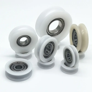 <span class=keywords><strong>Roulement</strong></span> à billes à <span class=keywords><strong>gorge</strong></span> profonde en POM 6201 2RS avec <span class=keywords><strong>roulement</strong></span> à poulie en <span class=keywords><strong>U</strong></span> recouvert de plastique pour guidage de câble d'automatisation - Product Image 4