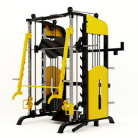 Máquina Smith de Grado Comercial con Peso Ajustable, Entrenador Multifuncional de Alta Resistencia para Ejercicio de Cuerpo Completo, Equipo para Gimnasio en Casa