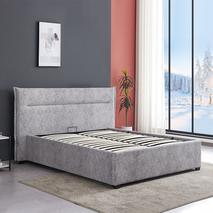 Meubles de chambre à coucher en gros d'usine, lit moderne, lit rembourré de luxe, lit queen-size, lit king-size, lit double avec rangement relevable - Product Image 3