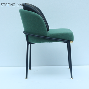 Nordic Restaurant Furniture <strong>Mid</strong> <strong>Century</strong> Modern Luxury Metal Legs Blue Velvet <strong>Dining</strong> Room <strong>Chairs</strong> for <strong>Dining</strong> <strong>Table</strong> - Product Image 6