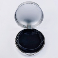 Boîte à poudre libre OEM en forme de cylindre, écologique, en plastique ABS, avec texture gaufrée et couvercle poli miroir, capacité 13g