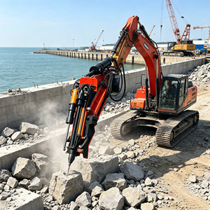 Mesin Pemisah Batu Hidrolik 2-in-1 yang Dipasang pada Excavator Berat untuk Konstruksi Pertambangan - Product Image 5