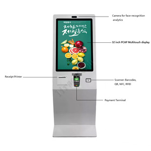 Camera Tất Cả Trong Một Cảm Ứng NFC 21.5 Inch Màn Hình Biển Báo Kỹ Thuật Số Trong Nhà Khách Sạn <span class=keywords><strong>TFT</strong></span> Dành Cho Biển Quảng Cáo - Product Image 2