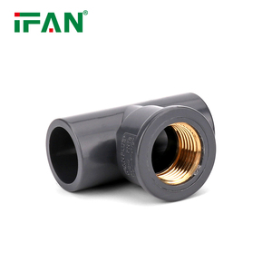 Bán buôn tất cả các loại phụ kiện uPVC cho cấp nước IFAN GB tiêu chuẩn uPVC phụ kiện đường ống PN16 20-110mm phù hợp uPVC tối màu xám - Product Image 2